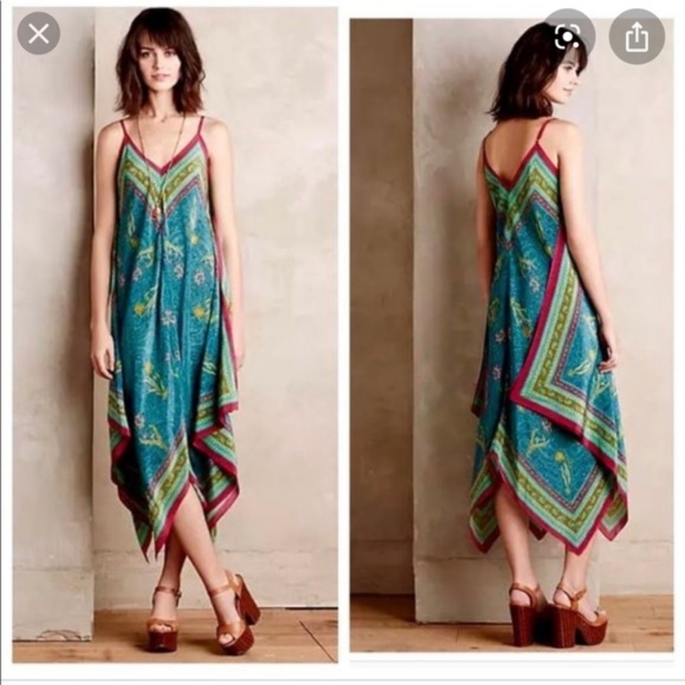Holding Horses/ Anthropologie Silk Scarf Dress
